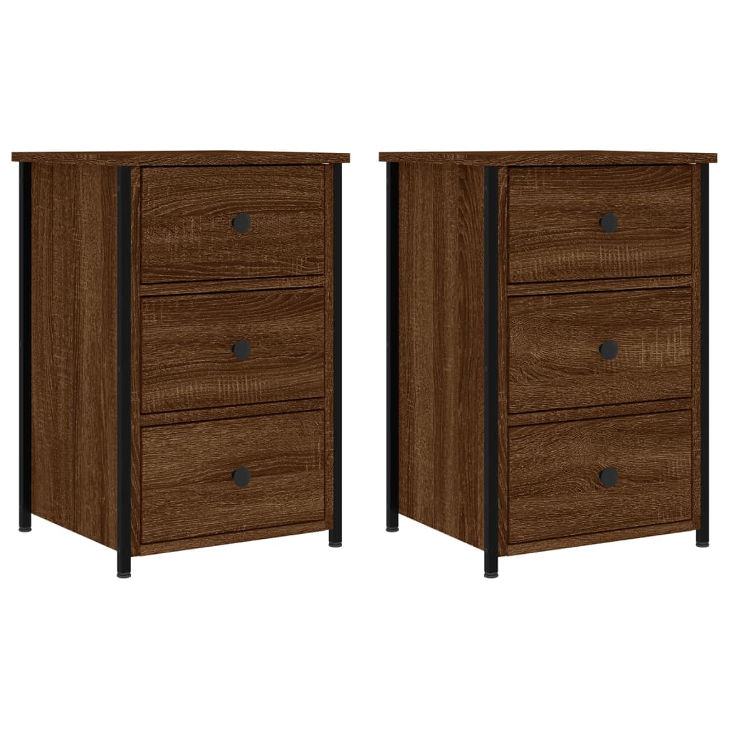 vidaXL Noční stolky 2 ks hnědý dub 40 x 36 x 60 cm kompozitní dřevo
