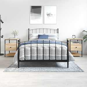 Nočna omarica 2 kosa sonoma hrast 40x42x56 cm inženirski les