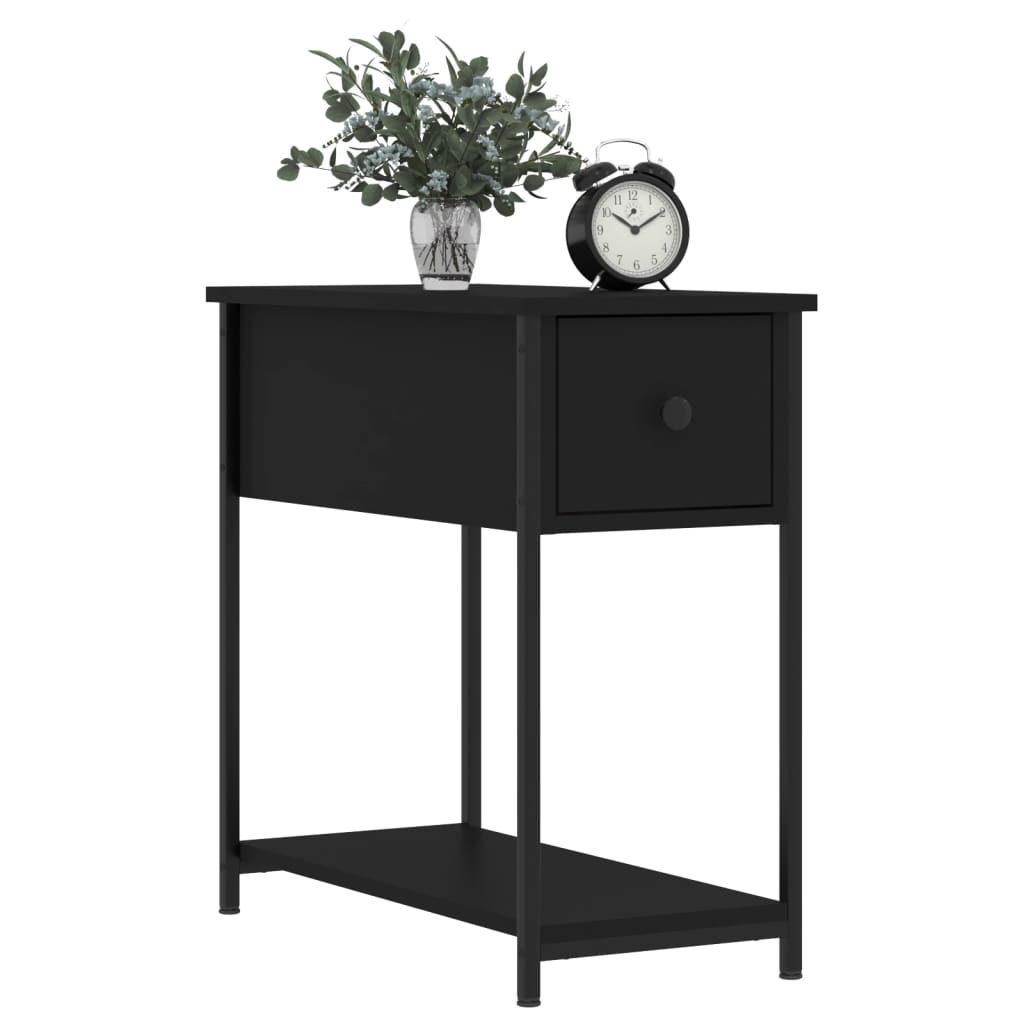 vidaXL Nachtkastjes 2 st 30x60x60 cm bewerkt hout zwart afbeelding