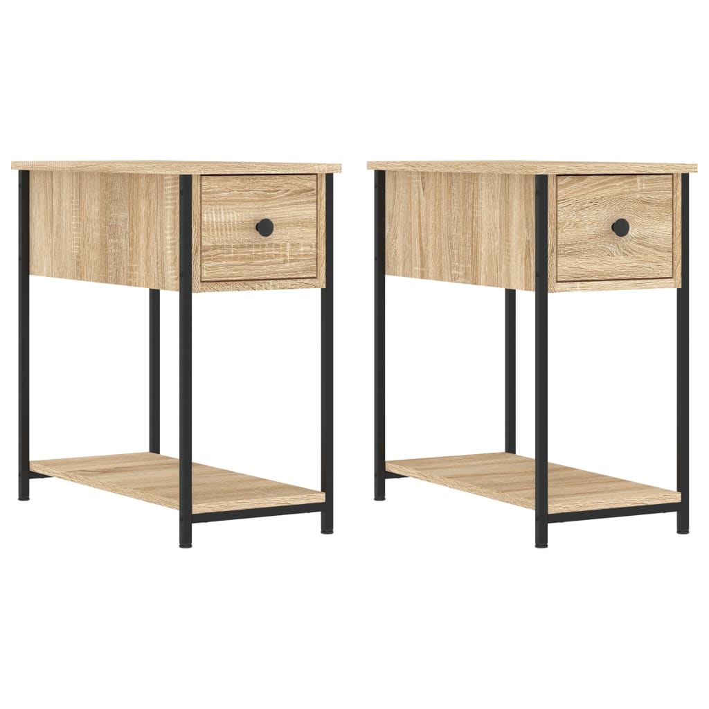 vidaXL Noční stolky 2 ks dub sonoma 30 x 60 x 80 cm kompozitní dřevo