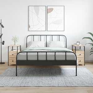 Nočna omarica 2 kosa sonoma hrast 30x60x60 cm inženirski les