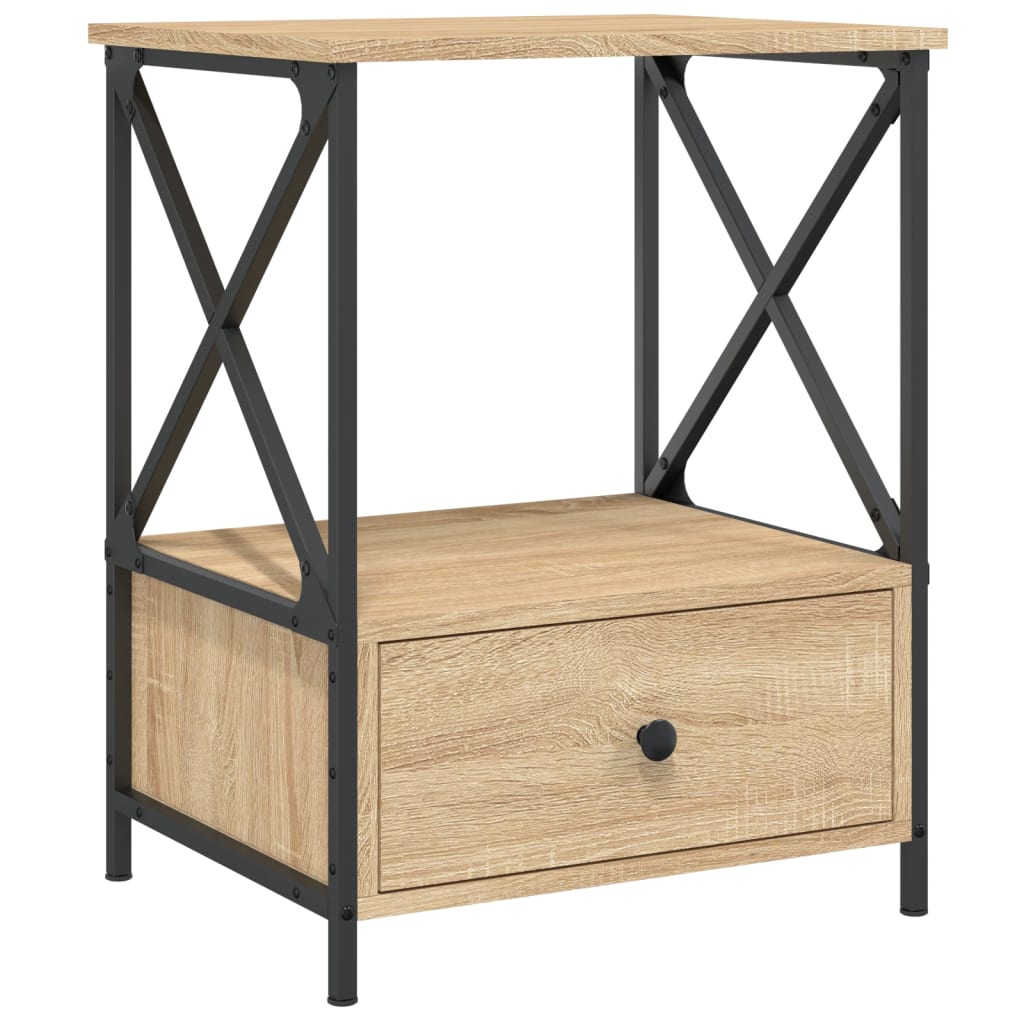  Nočné stolíky 2 ks, dub sonoma 50x41x65 cm, kompozitné drevo