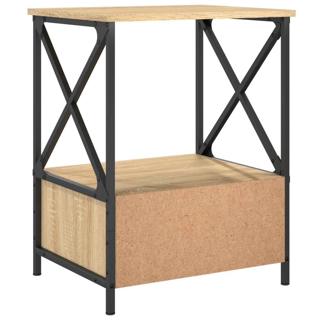  Nočné stolíky 2 ks, dub sonoma 50x41x65 cm, kompozitné drevo
