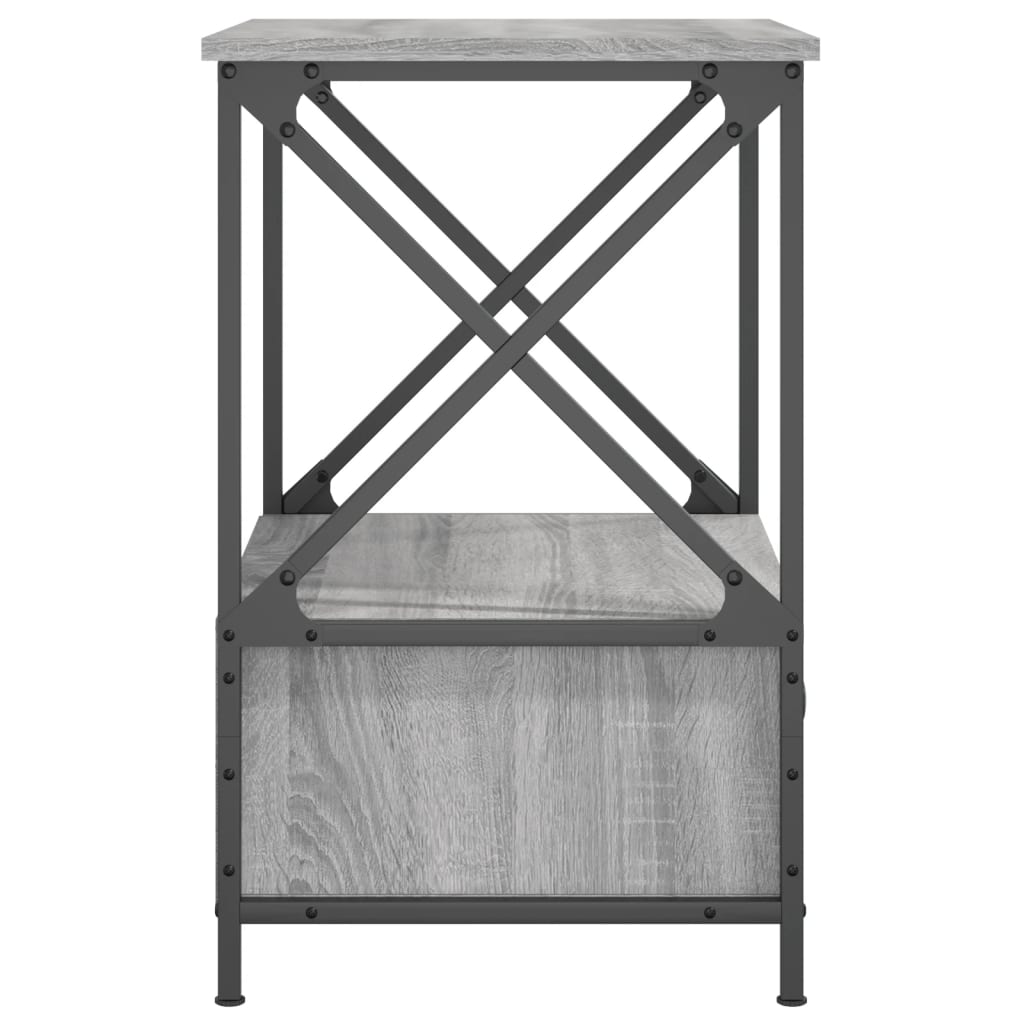  Nočné stolíky 2 ks, sivá sonoma 50x41x65 cm, kompozitné drevo