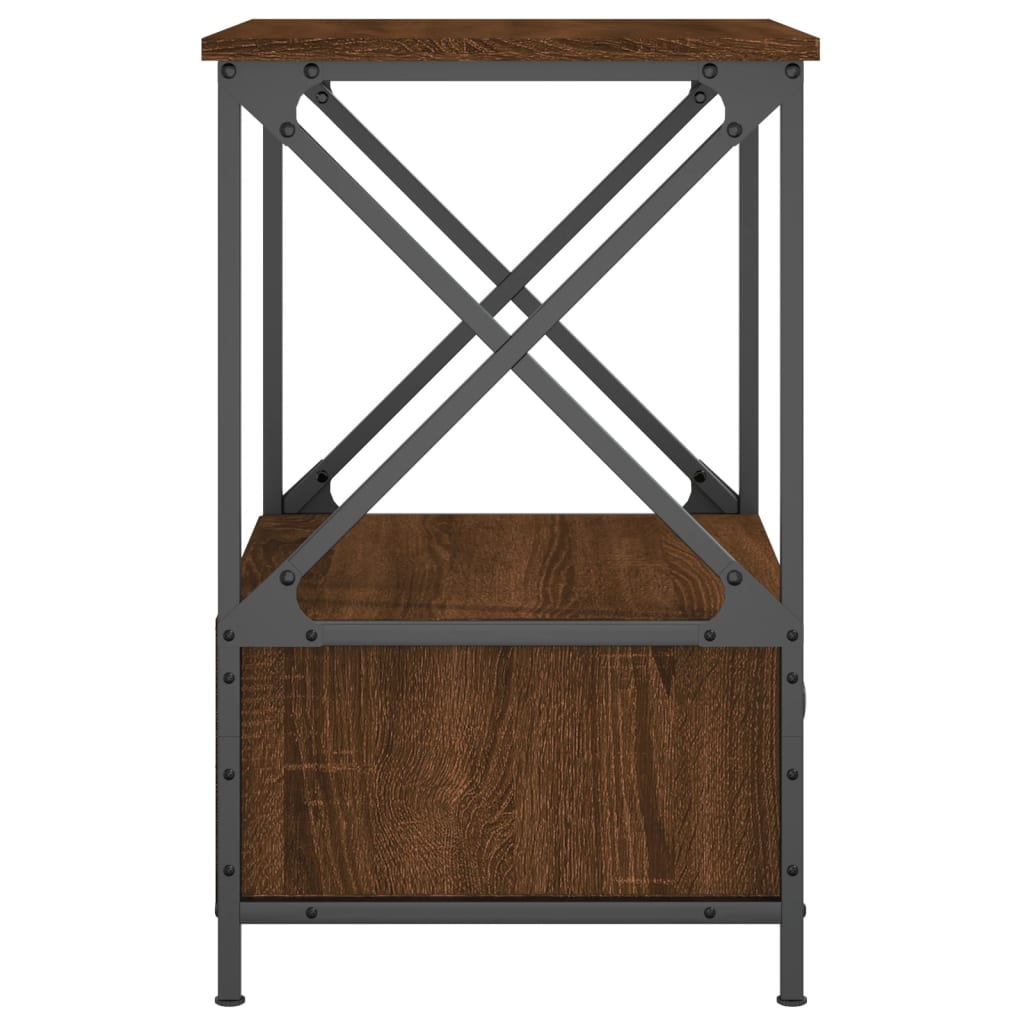  Nočné stolíky 2 ks, hnedý dub 50x41x65 cm, kompozitné drevo
