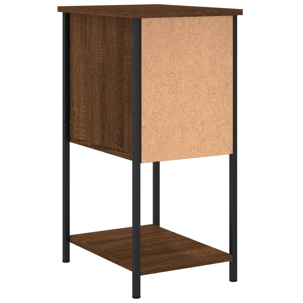  Nočné stolíky 2 ks, hnedý dub 32x42x70 cm, kompozitné drevo