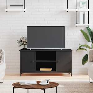 TV skříňka černá 100 x 40 x 50 cm kompozitní dřevo - obrázek 1