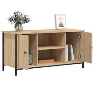 TV skříňka dub sonoma 100 x 40 x 50 cm kompozitní dřevo - obrázek 4