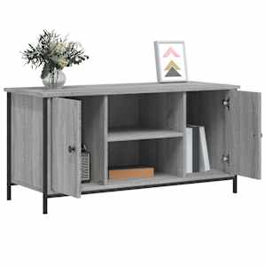 TV skříňka šedá sonoma 100 x 40 x 50 cm kompozitní dřevo - obrázek 4
