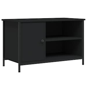 TV skříňka černá 80 x 40 x 50 cm kompozitní dřevo - obrázek 2