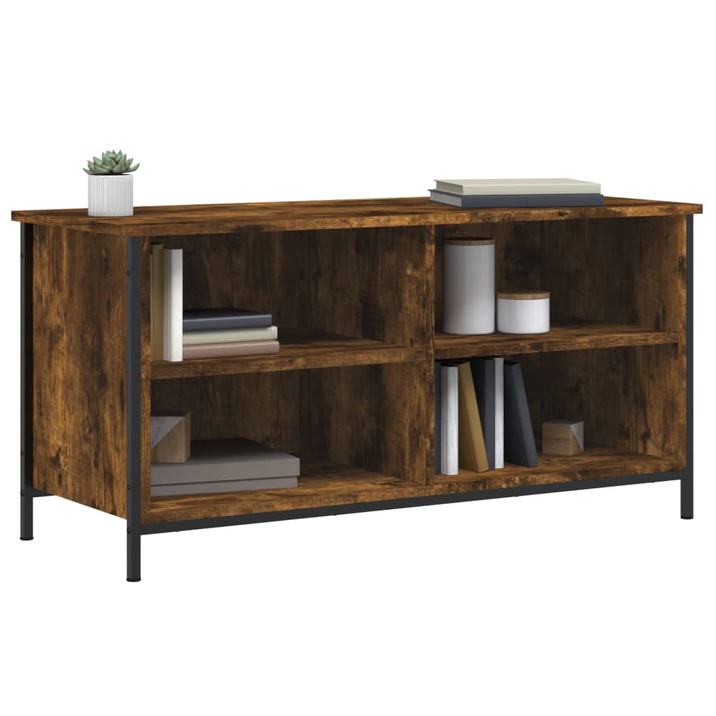 vidaXL Tv-meubel 100x40x50 cm bewerkt hout gerookt eikenkleurig afbeelding