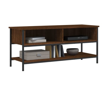 vidaXL TV Cabinet Brown Oak 100x35x45 cm Engineered Wood