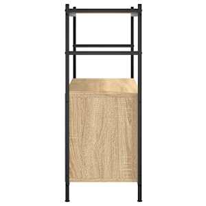 Knihovna dub sonoma 80 x 30 x 78,5 cm kompozitní dřevo a železo - obrázek 5