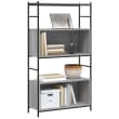 Estantería Industrial De Roble Sonoma - 5 Niveles, 188 Cm De Alto, Patas Ajustables, Estilo Loft