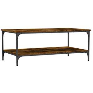 Konferenční stolek kouřový dub 100x55x40 cm kompozitní dřevo - obrázek 6