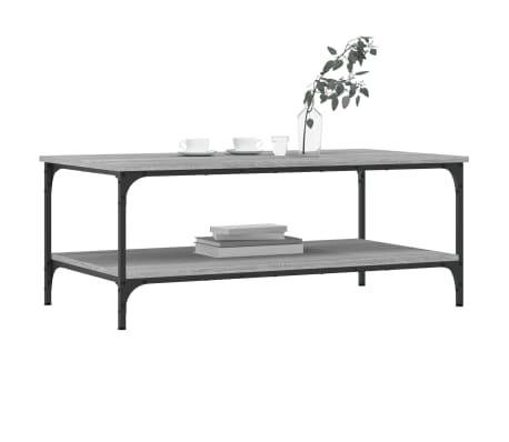 vidaXL Coffee Table Grey Sonoma 100x55x40 cm Engineered Wood