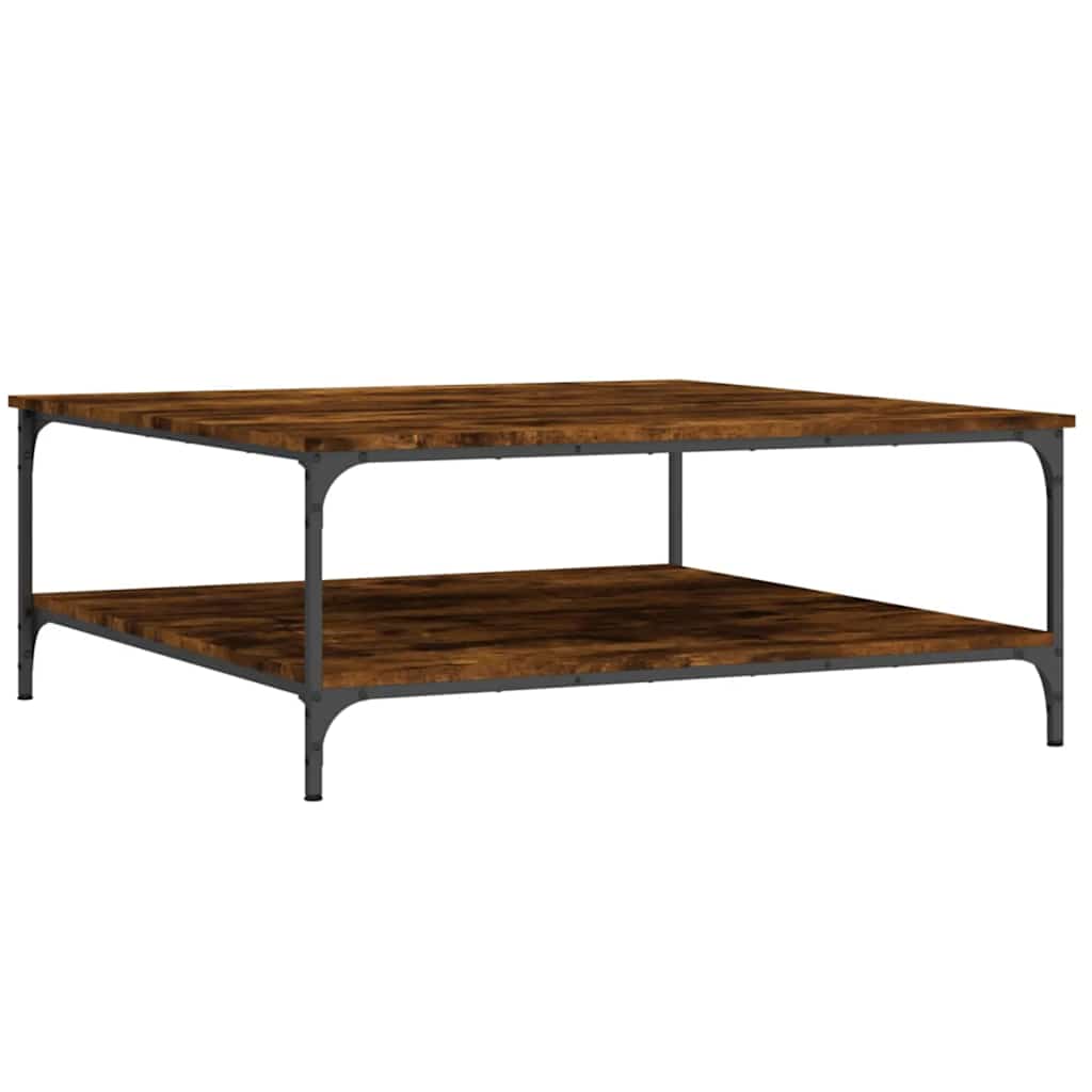 vidaXL Konferenční stolek kouřový dub 100x100x40 cm kompozitní dřevo