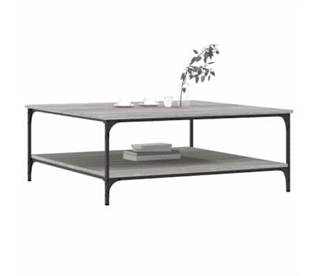 vidaXL Τραπεζάκι Σαλονιού Γκρι Sonoma 100x100x40 εκ Επεξεργασμένο Ξύλο