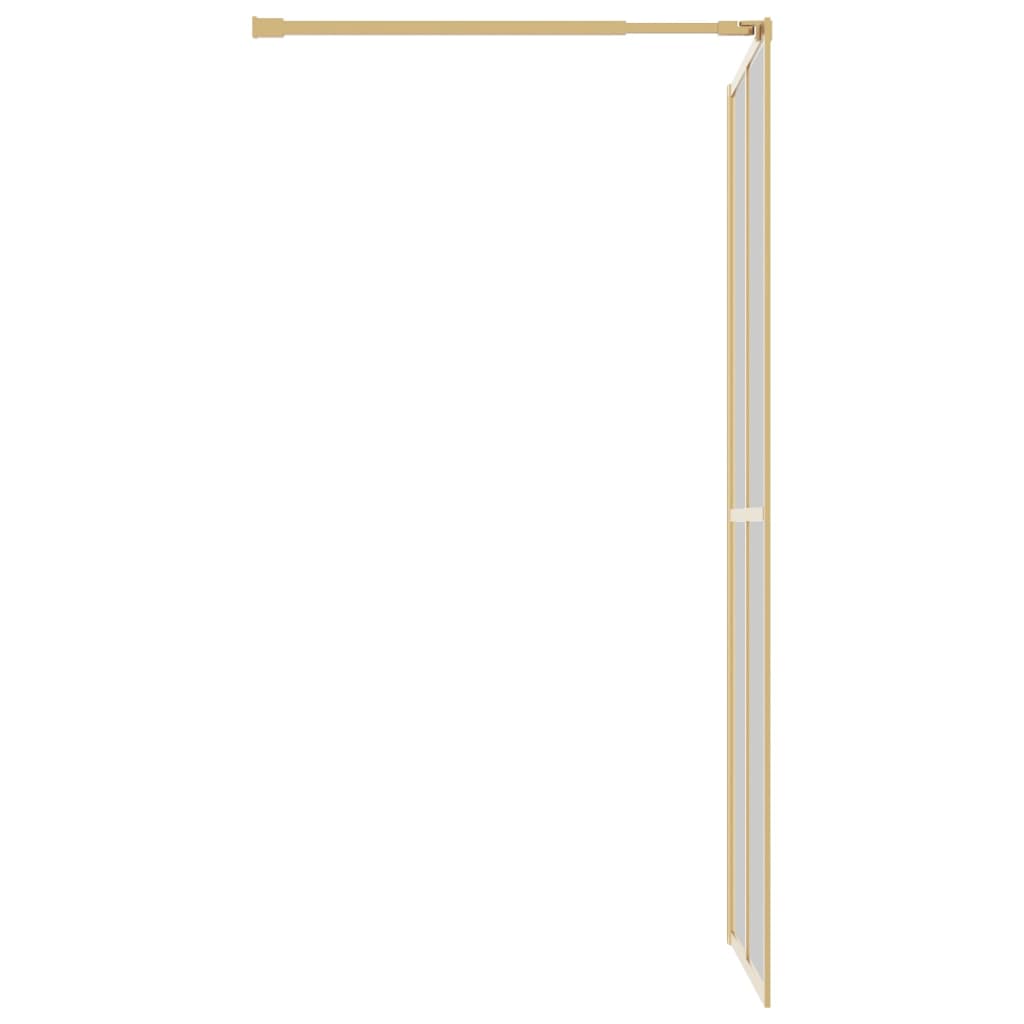  Sprchová zástena s priehľadným ESG sklom, zlatá 100x195 cm