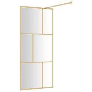 Zástěna do průchozí sprchy čiré ESG sklo zlatá 80 x 195 cm - obrázek 5