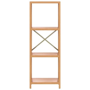 4patrový regál 40 x 30 x 112 cm masivní dubové dřevo - obrázek 4