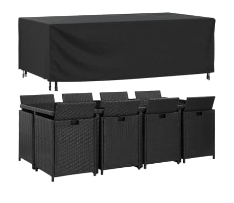 vidaXL Garden Furniture Cover Black 229x113x73 cm Waterproof 420D