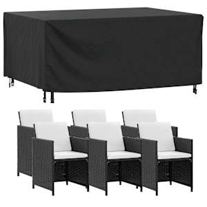 vidaXL Garden Furniture Cover Black 172x113x73 cm Waterproof 420D
