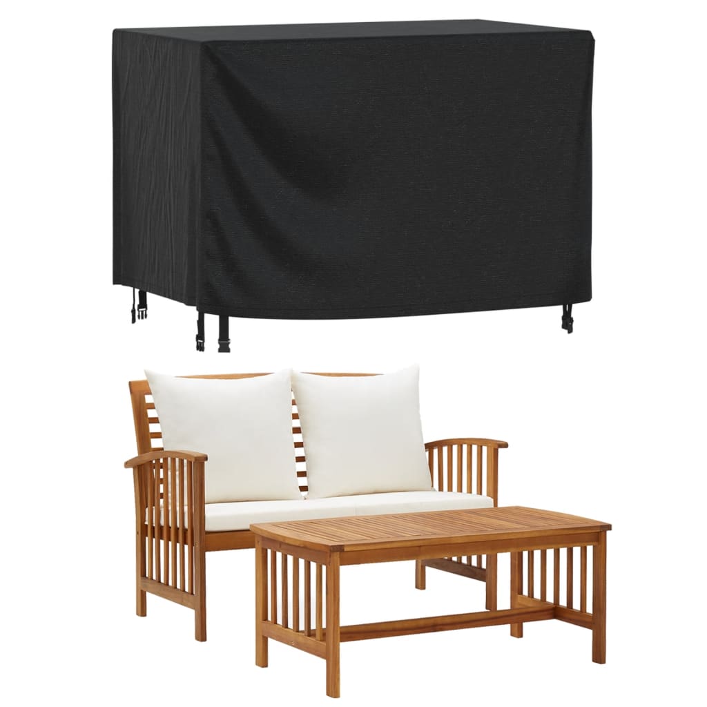 vidaXL Husă mobilier de grădină negru 140x70x90 cm impermeabilă 420D