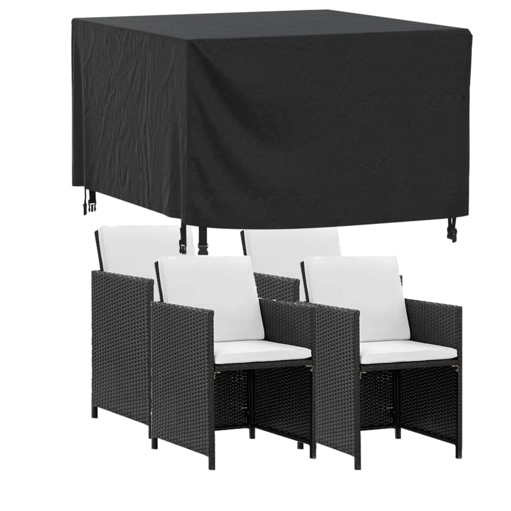 vidaXL Husă mobilier de grădină negru 113x113x73 cm impermeabilă 420D