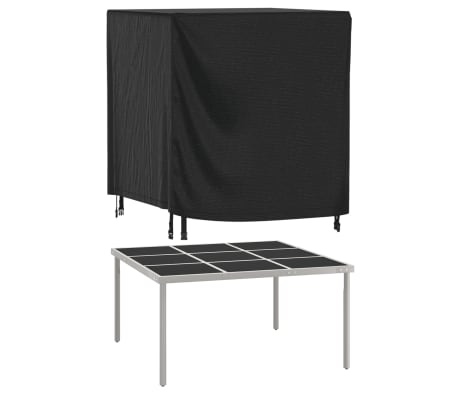 vidaXL Husă mobilier de grădină negru 116x100x120 cm impermeabilă 420D