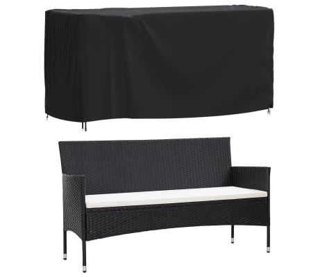 vidaXL Garden Furniture Cover Black 180x70x90 cm Waterproof 420D