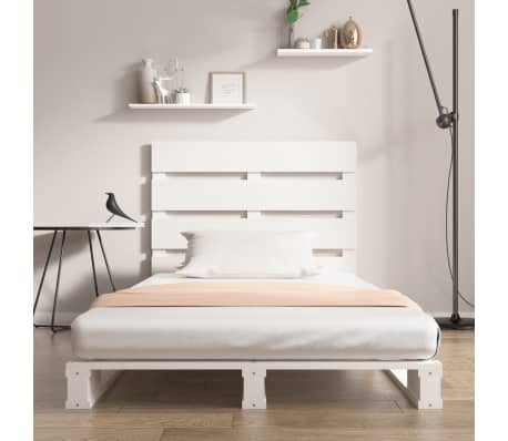vidaXL S&auml;ngram vit 90x190 cm massiv furu