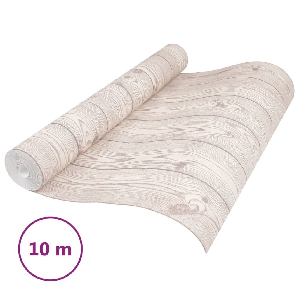 vidaXL Tapeta 3D, kresba dreva, sivá 10x0,53 m, netkaná