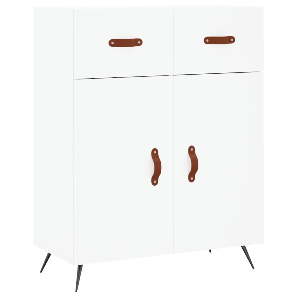 vidaXL Dressoir 69,5x34x90 cm bewerkt hout wit