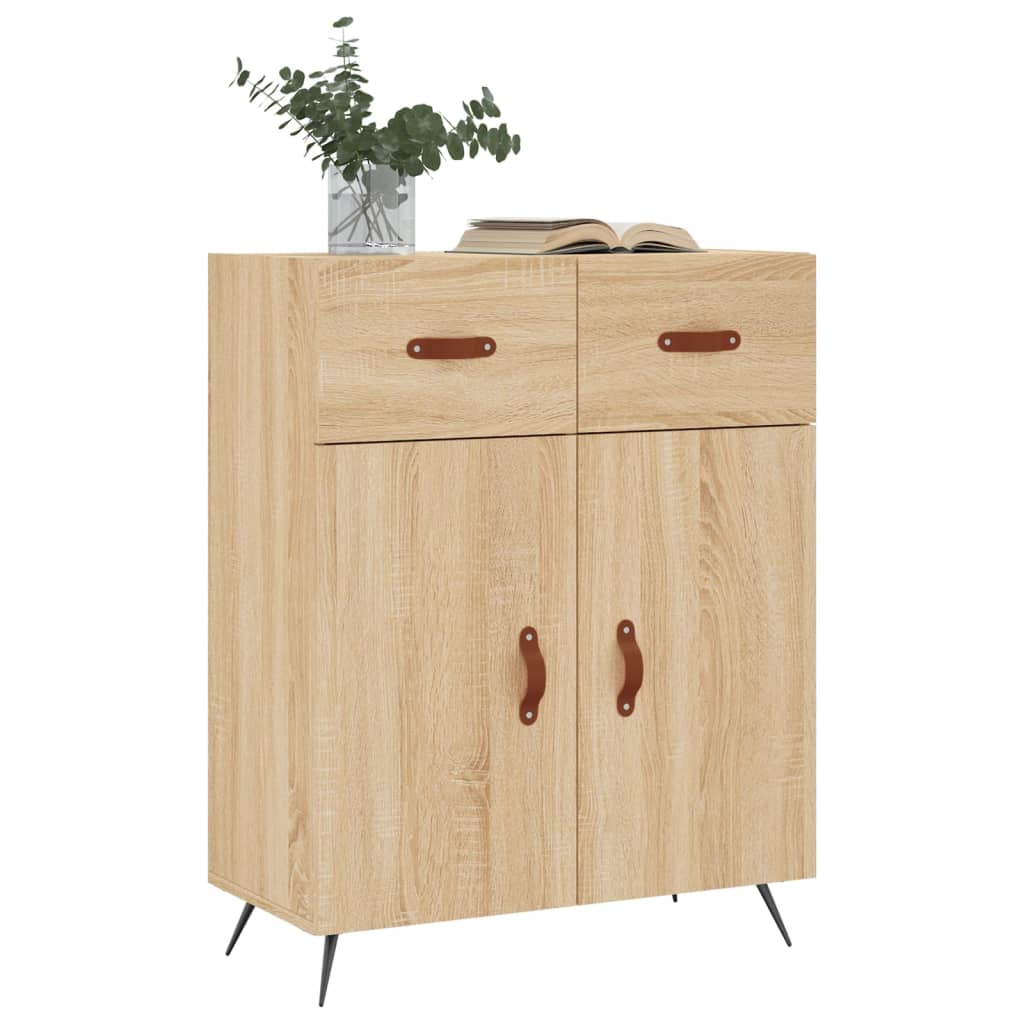 vidaXL Dressoir 69,5x34x90 cm bewerkt hout sonoma eikenkleurig afbeelding
