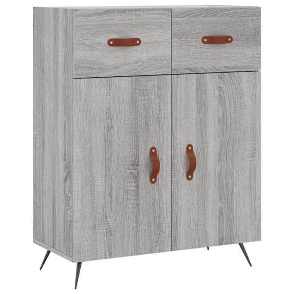 vidaXL puhvetkapp, hall, Sonoma tamm, 69,5 x 34 x 90 cm, tehispuit