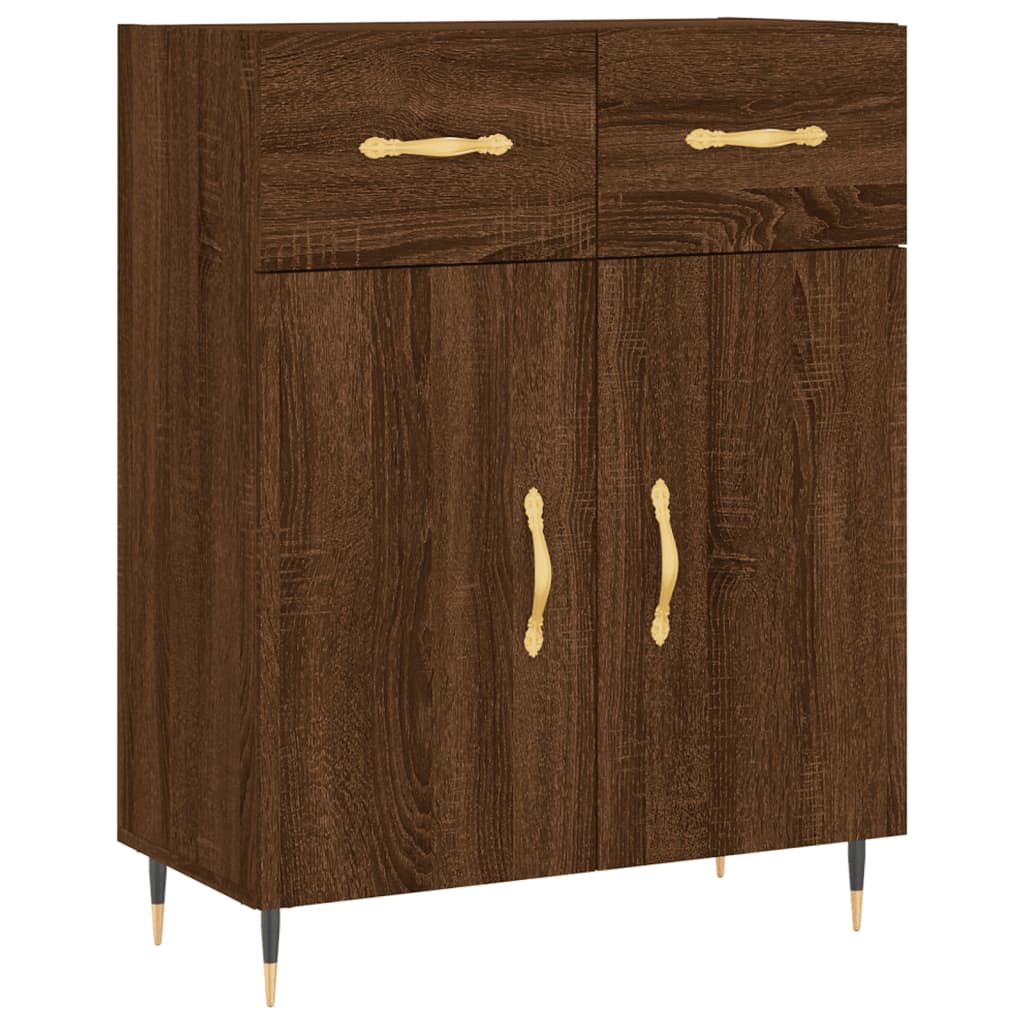 vidaXL Sideboard Brown Oak 69.5x34x90 cm Engineered Wood