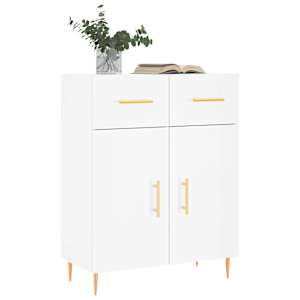 vidaXL Sideboard High Gloss White 69.5x34x90 cm Engineered Wood