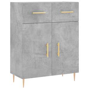Příborník betonově šedý 69,5 x 34 x 90 cm kompozitní dřevo - obrázek 2