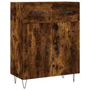 Příborník kouřový dub 69,5 x 34 x 90 cm kompozitní dřevo - obrázek 2