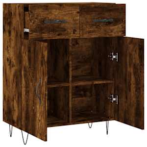 Příborník kouřový dub 69,5 x 34 x 90 cm kompozitní dřevo - obrázek 5