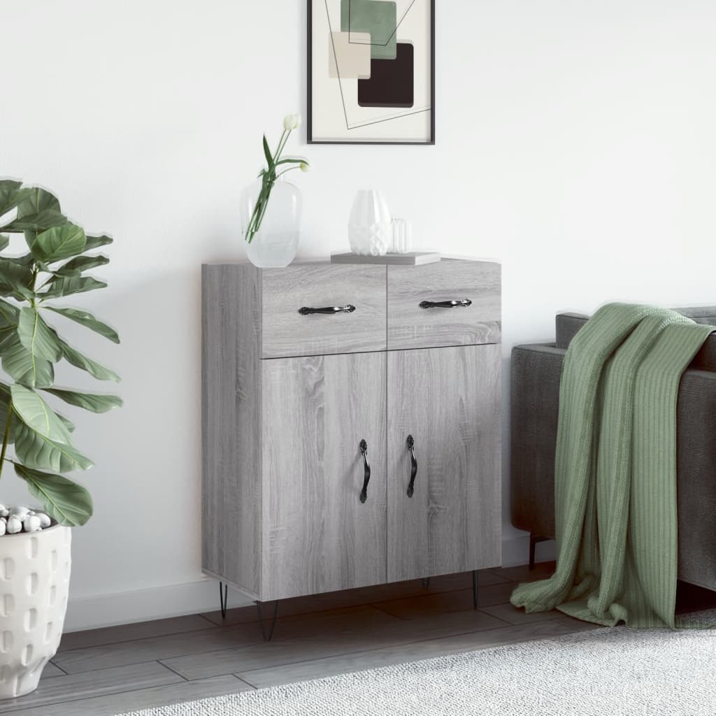 Sideboard Grau Sonoma 69,5x34x90 cm Holzwerkstoff