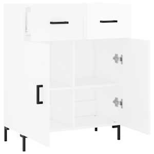 Příborník bílý s vysokým leskem 69,5x34x90 cm kompozitní dřevo - obrázek 5