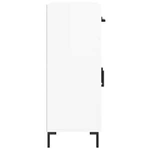 Příborník bílý s vysokým leskem 69,5x34x90 cm kompozitní dřevo - obrázek 7