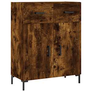 Příborník kouřový dub 69,5 x 34 x 90 cm kompozitní dřevo - obrázek 2