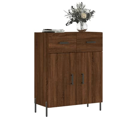 vidaXL Buffet ch&ecirc;ne marron 69,5x34x90 cm bois d'ing&eacute;nierie
