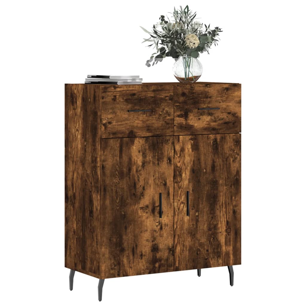 vidaXL Sideboard Räuchereiche 69,5x34x90 cm Holzwerkstoff