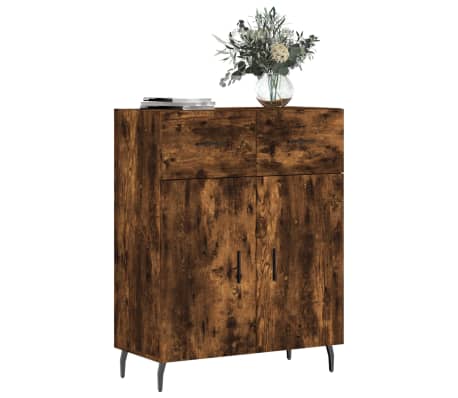 vidaXL Sideboard Räuchereiche 69,5x34x90 cm Holzwerkstoff