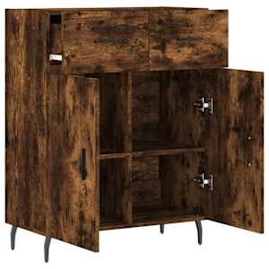 Příborník kouřový dub 69,5 x 34 x 90 cm kompozitní dřevo - obrázek 5