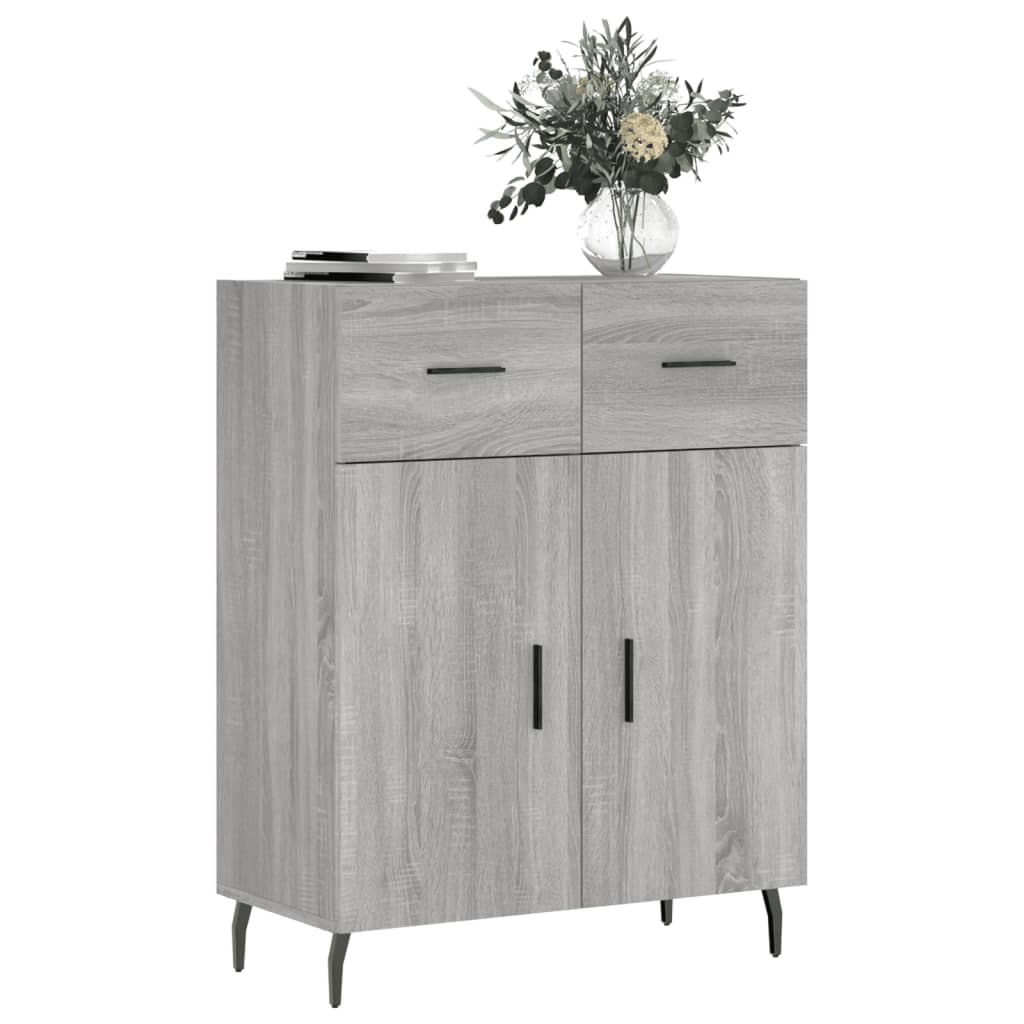 vidaXL Sideboard Grau Sonoma 69,5x34x90 cm Holzwerkstoff